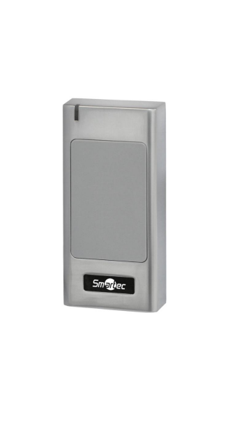 Считыватель Smartec ST-PR041EHM EM, HID prox, MIFARE, интерфейс Wiegand, 3-6 см, 10-14 В DC, 40 мA