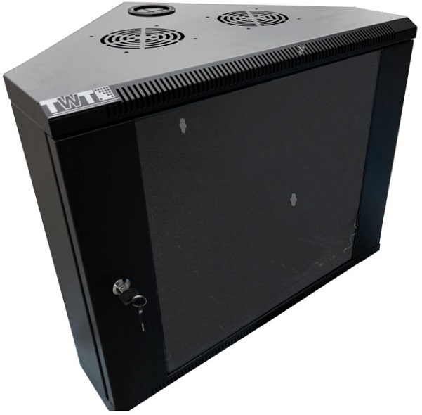 

Шкаф настенный 19", 6U TWT TWT-CBWTG-6U-6x6-BK угловой, 600x600, стеклянная дверь, черный, TWT-CBWTG-6U-6x6-BK