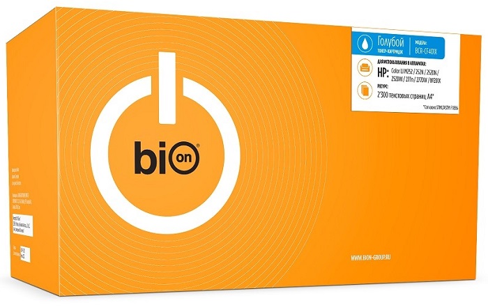 

Картридж BION BCR-CF401X CF401X для HP Color LaserJet Pro M252n/M252dn/MFP277dw/277n (2300 стр.), Голубой, BCR-CF401X