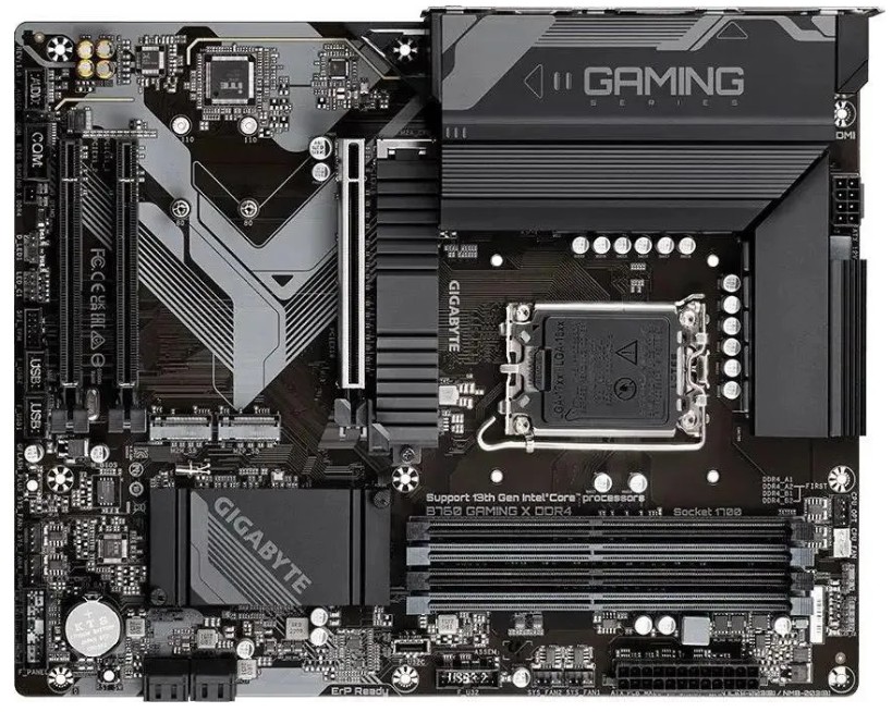 

Материнская плата ATX GIGABYTE B760 GAMING X DDR4 (LGA1700, B760, 4*DDR4 (5333), 4*SATA 6G RAID, 3*M.2, 3*PCIE, 2.5Glan, HDMI, DP, 4*USB 3.2, 4*USB 2., B760 GAMING X DDR4