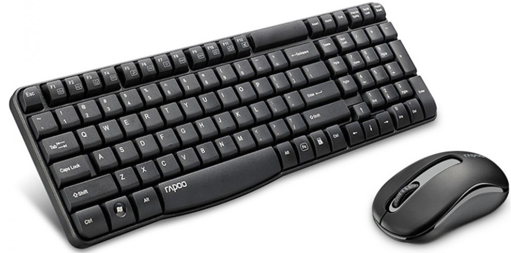 

Клавиатура и мышь Wireless Rapoo X1800S черный, X1800S