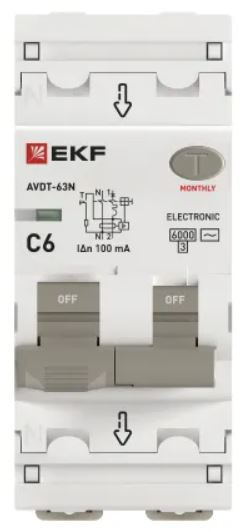 фото Автомат дифференциальный EKF D63N26E6C100 в Казани