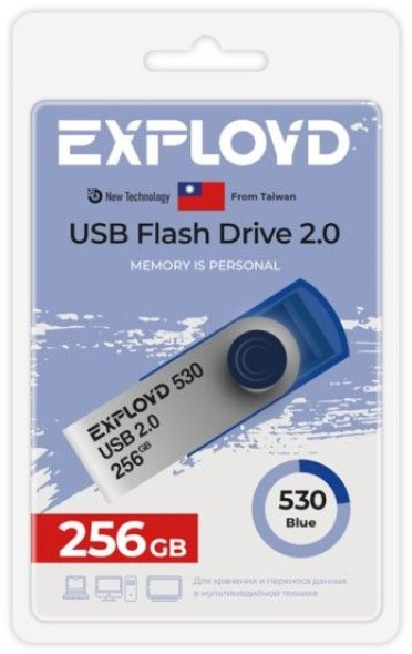 фото Накопитель USB 2.0 256GB Exployd EX-256GB-530-Blue в Перми