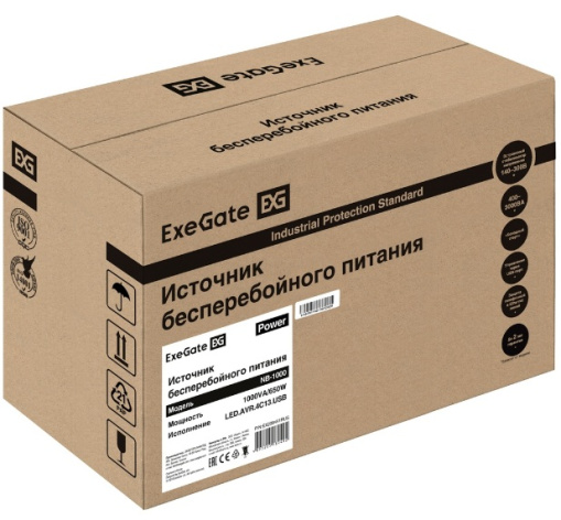 фото Источник бесперебойного питания  Exegate Power NB-1000.LED.AVR.4C13.USB (УЦЕНЕННЫЙ) в Воронеже