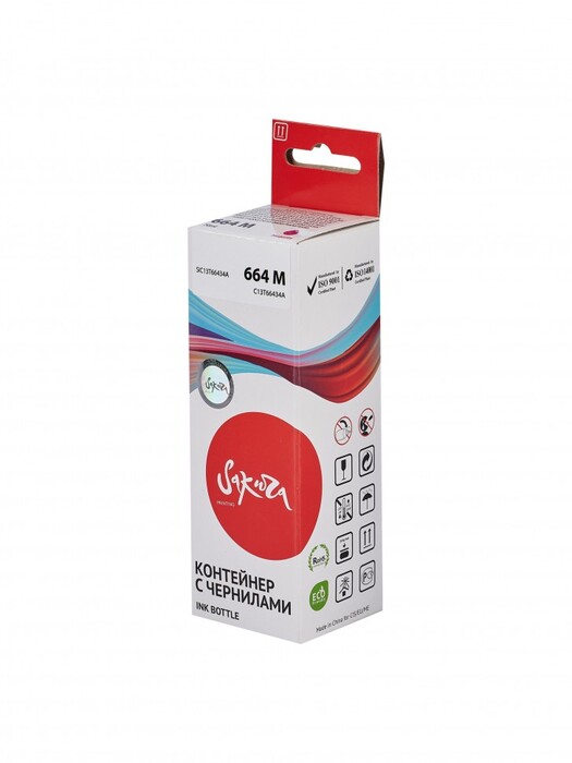 

Контейнер с чернилами Sakura C13T66434A (664 M) для Epson L485/L385/L380/L361/L100/L101/L110/L111/L120/L130/L200/L201/L210/L486, EcoTank Expression ET, C13T66434A (664 M)