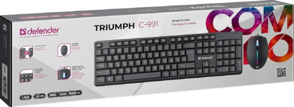фото Клавиатура и мышь  Defender Triumph C-991 в Уфе