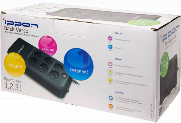 

Источник бесперебойного питания Ippon Back Verso 400 751616 400VA/200W, 4*EURO, Back Verso 400