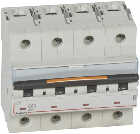 Изображение товара Автоматический выключатель Legrand DX³ 63А 400В IP20 для защиты электросетей