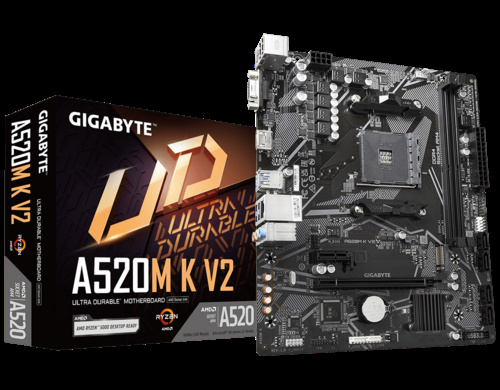 фото Материнская плата mATX GIGABYTE A520M K V2 (УЦЕНЕННЫЙ) в Перми
