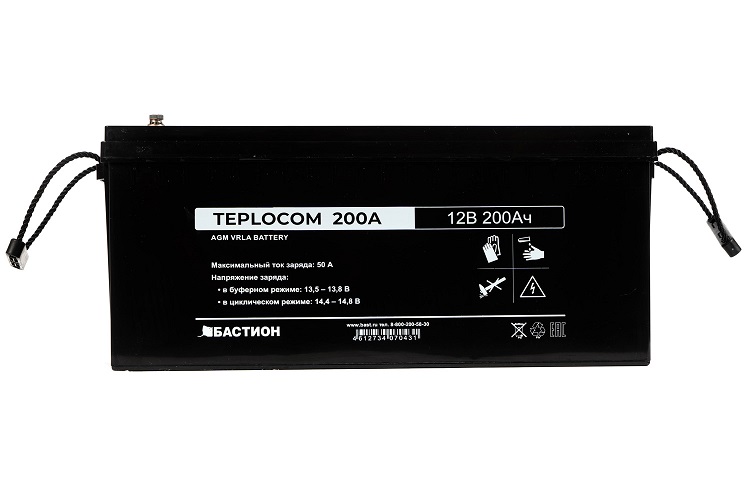 

Аккумулятор Бастион TEPLOCOM 200Ач 12В 200Ач, TEPLOCOM 200Ач