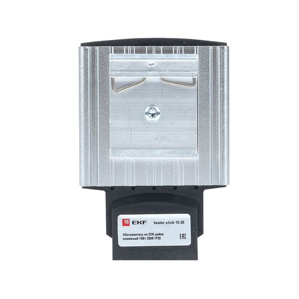 

Обогреватель EKF heater-click-15-20 на DIN-рейку клеммный 15Вт 230В IP20 PROxima, heater-click-15-20