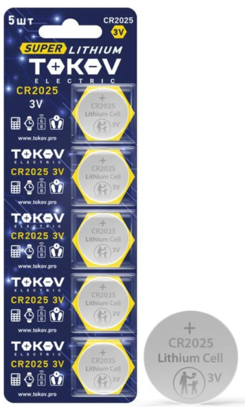 фото Батарейка  TOKOV ELECTRIC TKE-LI-CR2025/B5 в Казани