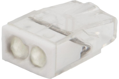 

Клемма Rexant 07-3216-5 с пастой СМК 2273-242, 2-проводная 0.5-2.5 мм2, прозрачная, блистер, 07-3216-5
