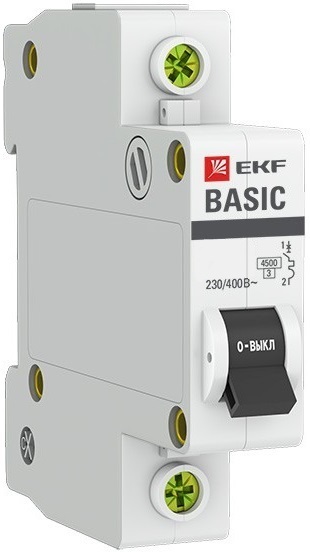 

Автоматический выключатель EKF mcb4729-1-32C модульный 1п C 32А 4.5кА ВА 47-29 Basic, mcb4729-1-32C