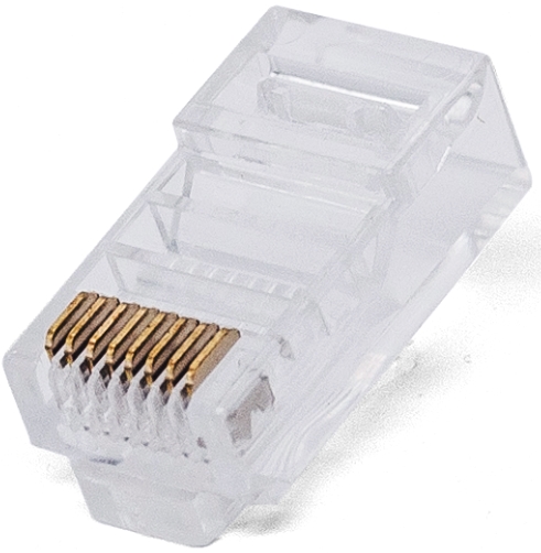 

Коннектор Filum FL-NA-PLUG6-5 RJ-45, 6 кат., сквозные отверстия, 8p8c, 50 мкм, универсальный, для одножильного и многожильного кабеля, уп/100 шт, FL-NA-PLUG6-5