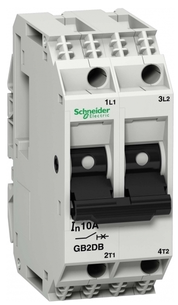 

Автоматический выключатель Schneider Electric GB2DB14 GV2 с комбинированным расцепителем 2P 6А, GB2DB14