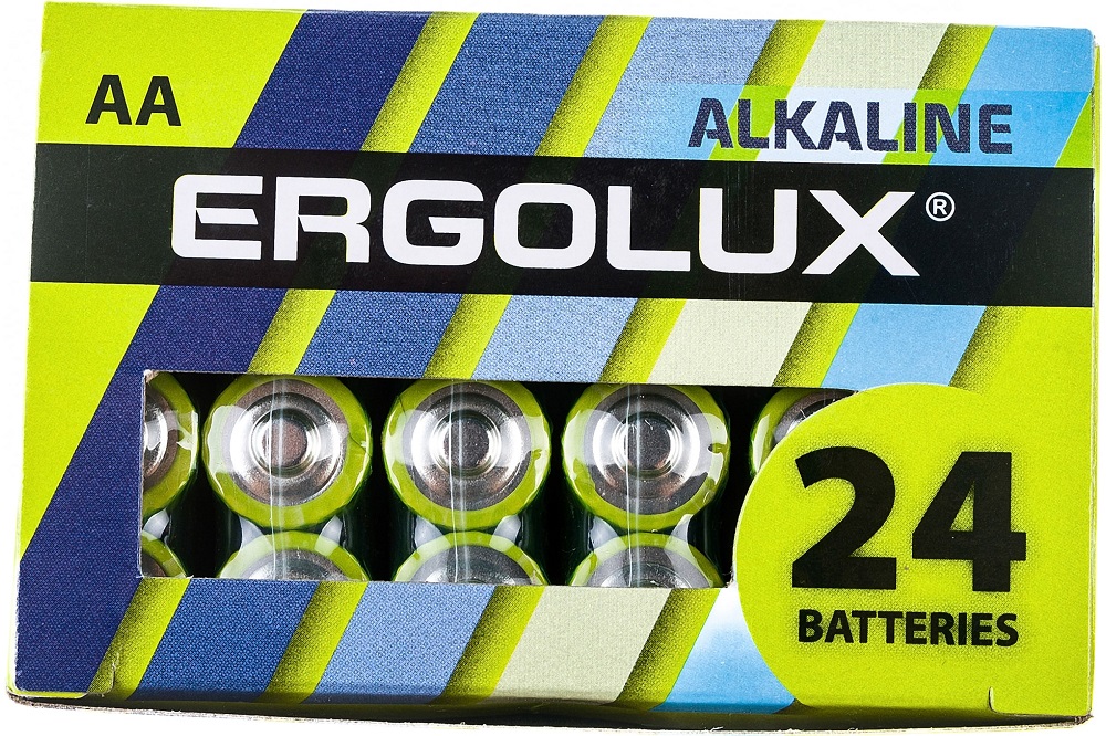 

Батарейка Ergolux LR6 BP-24 Alkaline LR6/AA, 1,5 В, 2700 мА.ч, 24 шт в упаковке, LR6 BP-24