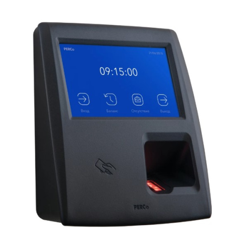 Изображение товара Терминал контроля доступа PERCo CR11.1 настенный с аутентификацией по карте и отпечаткам пальцев