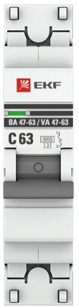 фото Автоматический выключатель  EKF mcb4763-6-1-63C-pro в Челябинске