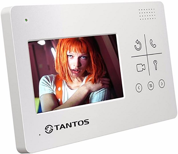 Видеодомофон Tantos LILU lux цветной, TFT LCD 4.3" 480x272, PAL/NTSC, hands-free, возможности подключения: 4 монитора, 2 вызывные панели, адресный инт