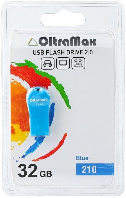 

Накопитель USB 2.0 32GB OltraMax OM-32GB-210-Blue 210, синий, OM-32GB-210-Blue