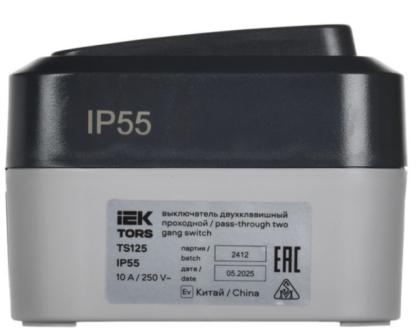 фото Переключатель двухклавишный  IEK TS-V22-0-10-55-K53 в Санкт-Петербургe
