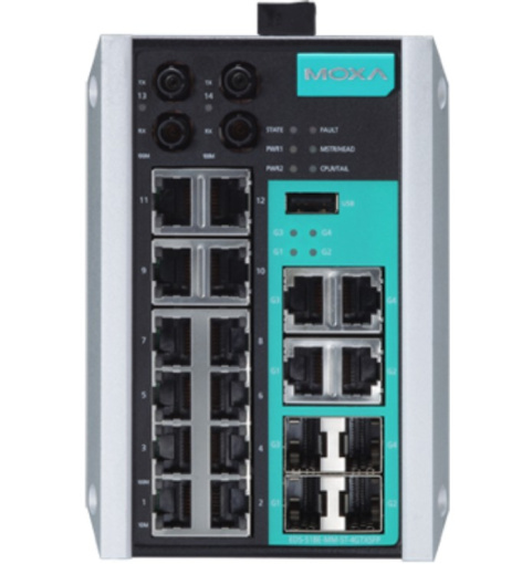 фото Коммутатор управляемый MOXA EDS-518E-MM-ST-4GTXSFP