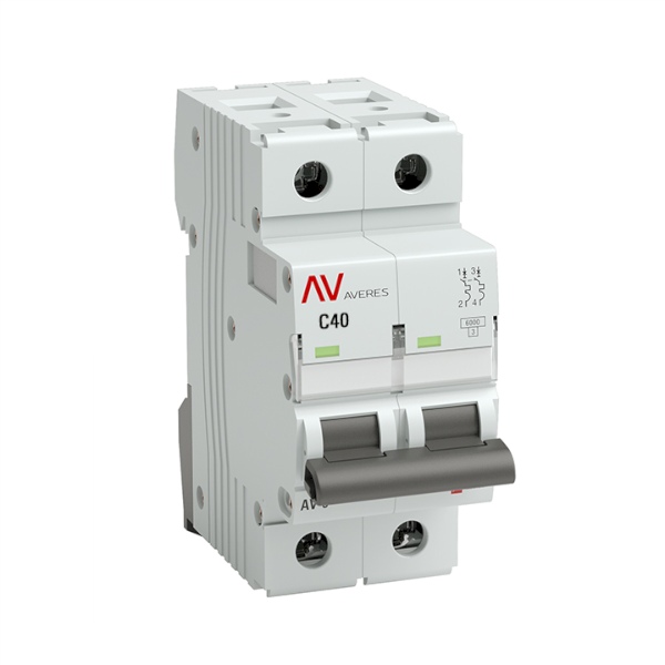 

Автоматический выключатель EKF mcb10-2-40C-av AV-10 2P 40A (C) 10kA AVERES, mcb10-2-40C-av