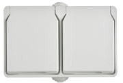 фото Розетка двухместная с заземлением  IEK ERS22-K01-16-54-DC