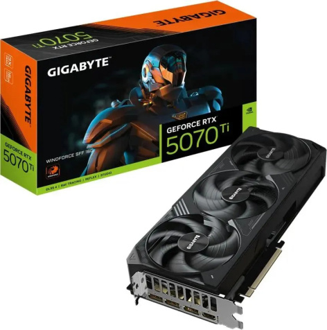 фото Видеокарта GIGABYTE GeForce RTX 5070 TI WINDFORCE (GV-N507TWF3-16GD) в Самаре