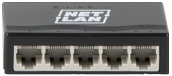 

Коммутатор неуправляемый Netlan NLS-125 5*10/100/1000Мбит/с, DC5V 1A, NLS-125