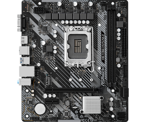 фото Материнская плата mATX ASRock H610M-HVS/M.2 R2.0 в Нижнем Новгороде