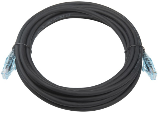 фото Кабель патч-корд U/UTP 6a кат. 5м Hyperline PC-LPM-UTP-RJ45-RJ45-C6a-5M-LSZH-BK в Уфе