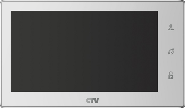 

Монитор CTV CTV-M4706AHD видеодомофона, с экраном с технологией Touch Screen для управления OSD, стеклянная сенсорная панель управления "Easy Buttons", CTV-M4706AHD