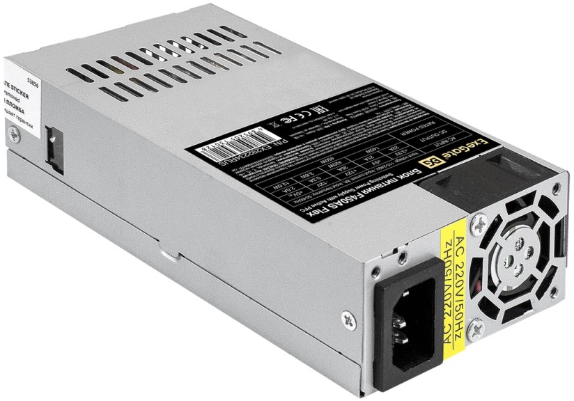 

Блок питания Exegate EX292234RUS 450W F450AS Flex ATX, for ITX case, APFC, КПД 80% (80 PLUS), 4cm fan, 24pin, 4pin, 3*SATA, 2*IDE, EX292234RUS