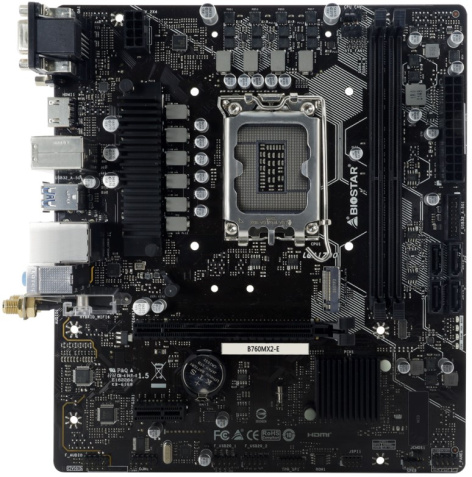 фото Материнская плата mATX Biostar B760MX2-E