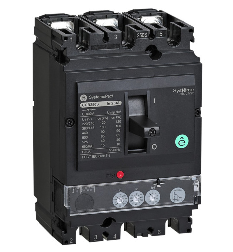 Изображение товара Автоматический выключатель Systeme Electric SPC100F10022L3DF 3 полюса до 690 В