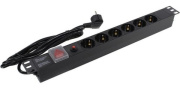 фото Блок розеток Exegate ServerPro PDU-19H606 Al-6S-EU2CU-SW-O