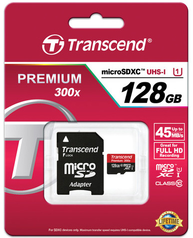 фото Карта памяти MicroSDXC 128GB Transcend TS128GUSDU1 в Уфе