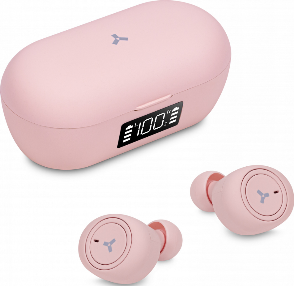 

Наушники беспроводные AccesStyle Melon TWS Pink BT 5.0, 20 Гц - 20 кГц, Melon TWS Pink