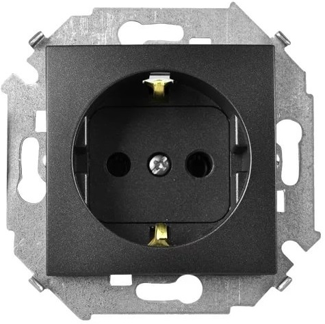 

Розетка Simon 1591432-038 Simon 15 Графит с/з 2P+E, 16А, 250В, винт. Зажим, 1591432-038