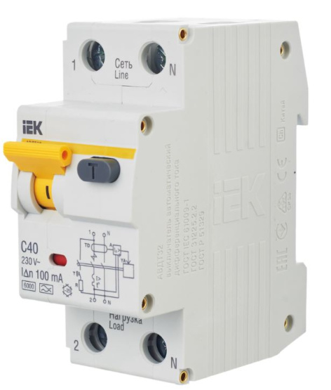 фото Автомат дифференциальный IEK MAD22-5-040-C-100 в Екатеринбурге