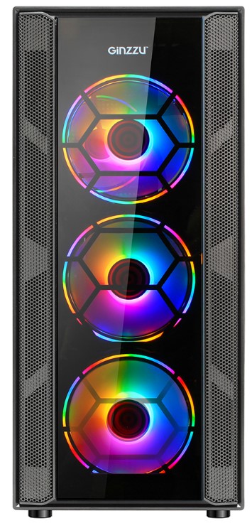 

Корпус ATX Ginzzu CL270 без БП, боковая панель из закалённого стекла, 2*USB 2.0, USB 3.0, CL270