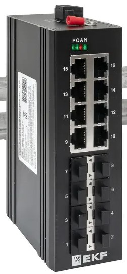 фото Коммутатор промышленный неуправляемый EKF TSX-U-8GX/SFP-8GT в Уфе