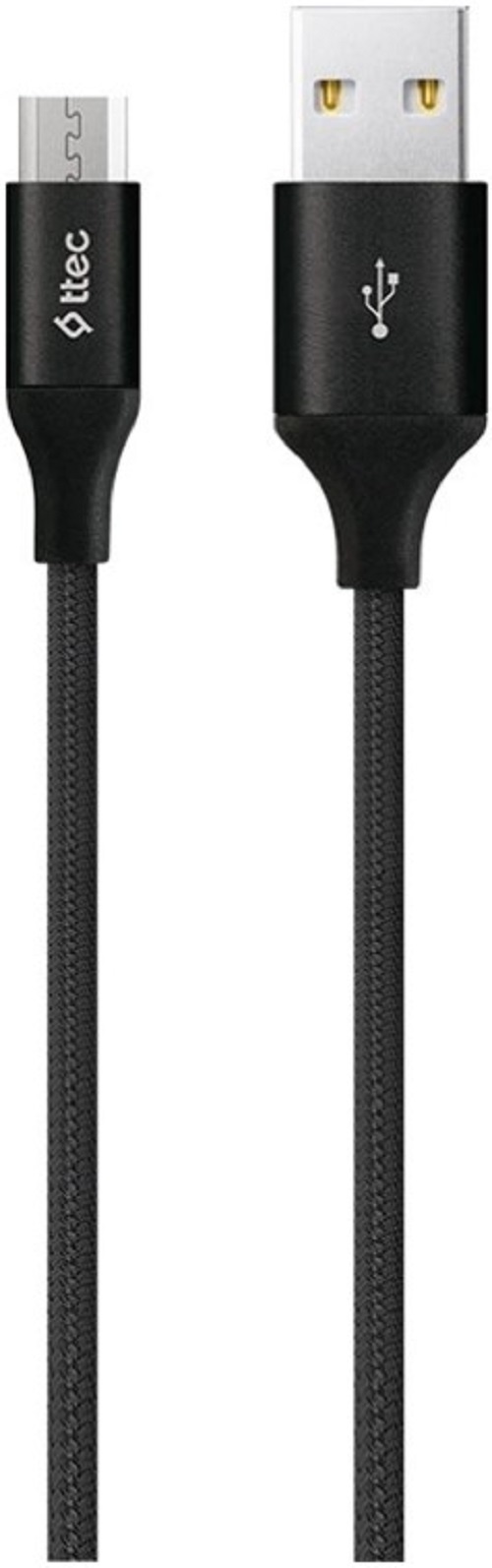 

Кабель интерфейсный TTEC 2DK21S AlumiCable USB-A-Micro USB Charge/Data 2.0 XL. Длина: 2м. Цвет: черный, 2DK21S