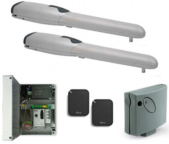 Изображение товара Комплект NICE WINGO2024KCE электромеханический привод для распашных ворот до 2 м и 400 кг