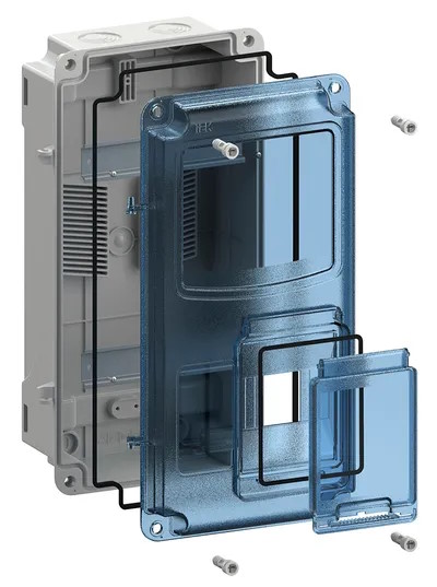 

Корпус IEK MSP1-N-08-55 ЩУРн-П 1/8 Krepta 5 IP66 PC пластик., MSP1-N-08-55