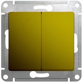 

Выключатель Schneider Electric GSL001051 GLOSSA 2-клавишный сх.5 (фисташковый), GSL001051