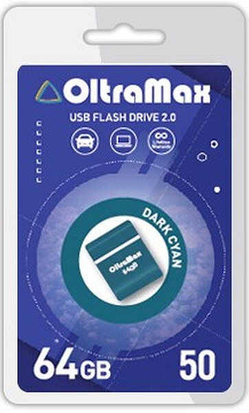 фото Накопитель USB 2.0 64GB OltraMax OM-64GB-50-Dark Cyan в Перми