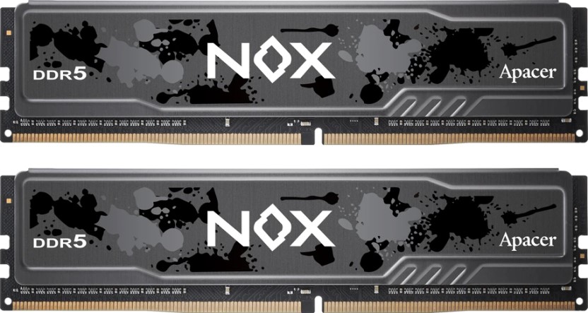 

Модуль памяти DDR5 64GB (2*32GB) Apacer AH5U64G60C622MBAA-2 NOX PC5-48000 6000MHz CL38 1.35V, AH5U64G60C622MBAA-2